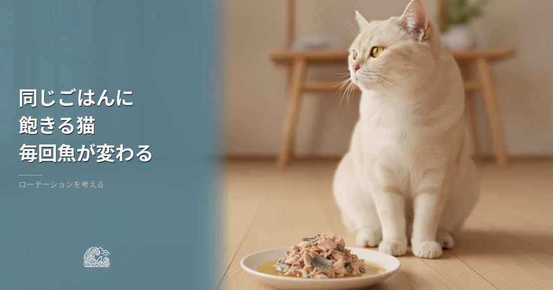 同じごはんに飽きる猫｜毎回魚が変わるという答え