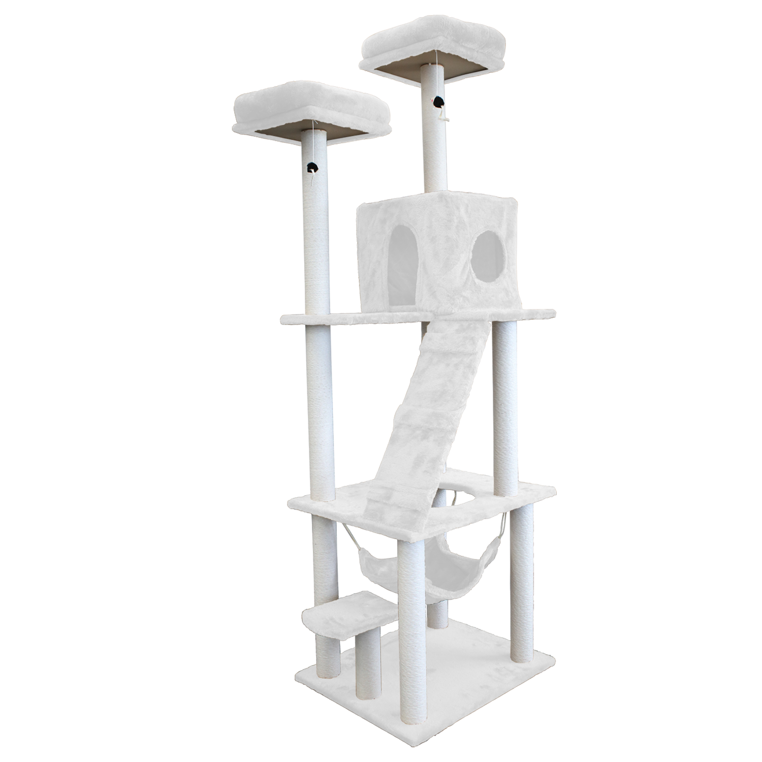 高さ180cm】置くだけキャットタワー ハンモック付き – NICO-LS