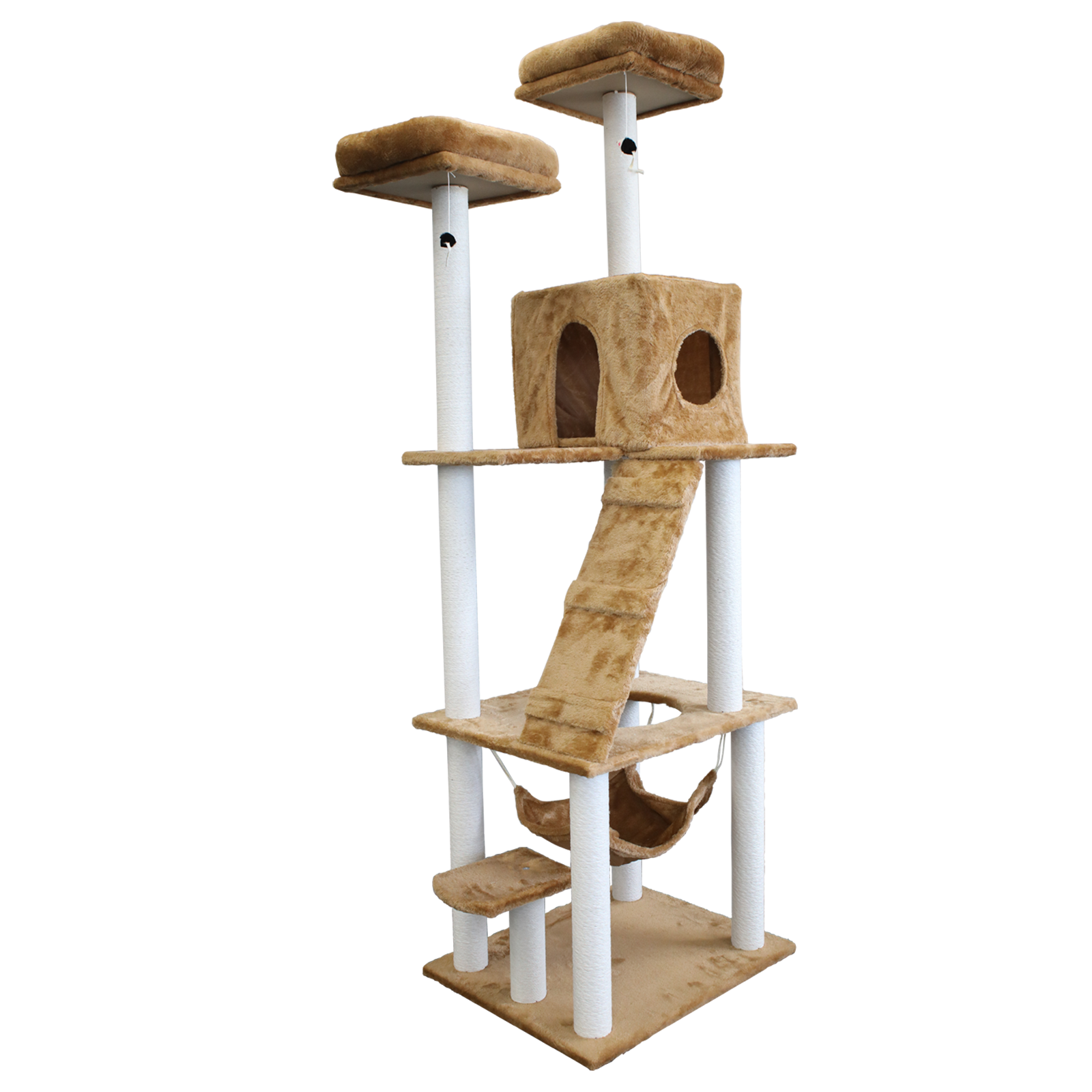 キャットタワー 楽天市場】キャットタワー 猫タワー PET92 ホワイトの雲とブルー 猫