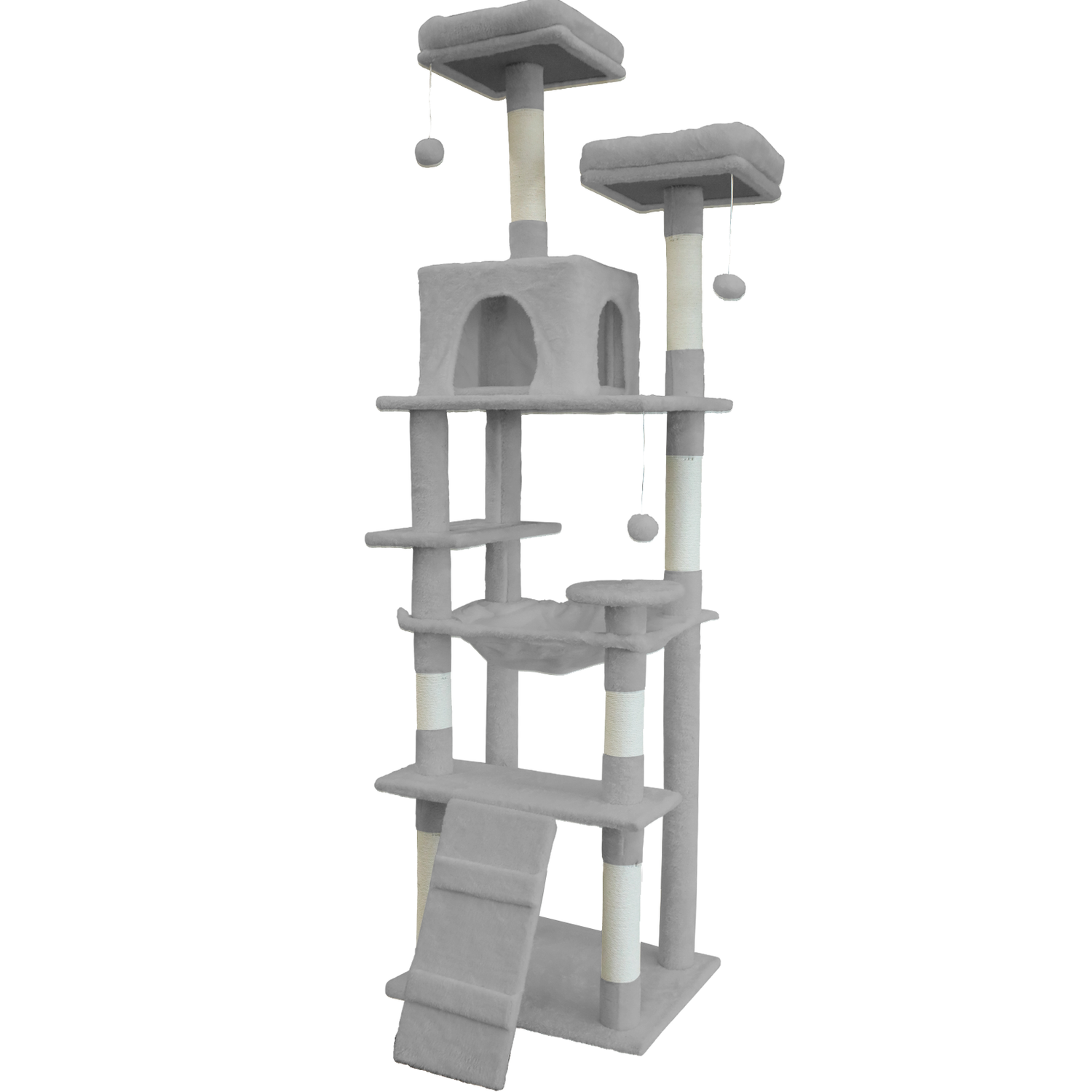 高さ185cm】置くだけキャットタワー ハンモック付き – NICO-LS