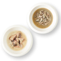 小魚タイプと切り身タイプがお皿の上に盛り付けられた写真